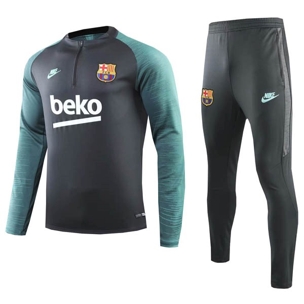 Chandal Barcelona 2019 2020 Negro Verde Gris